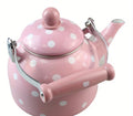 Polka dot tea kettle