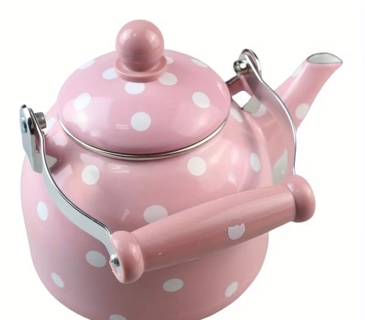 Polka dot tea kettle