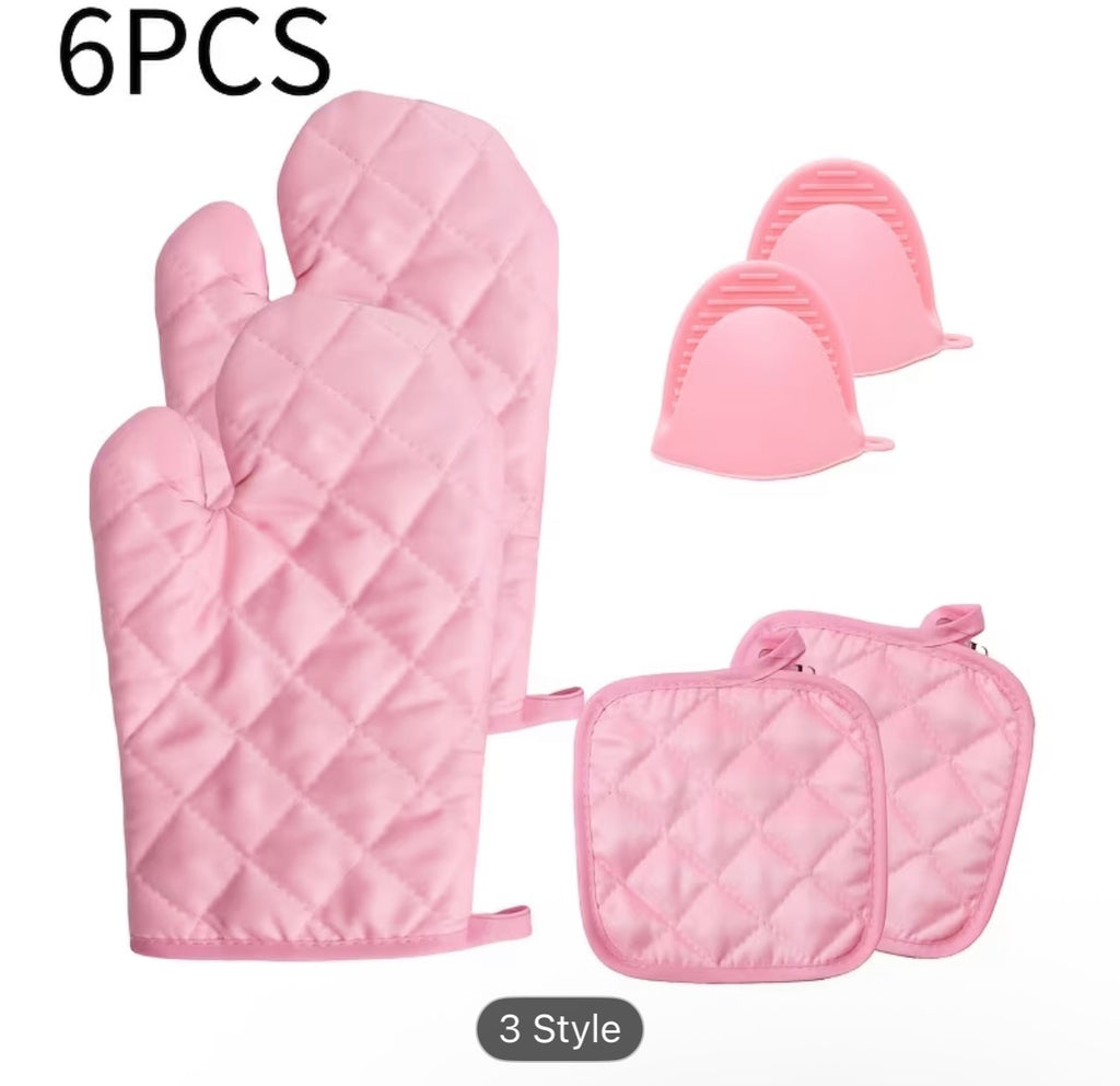 Classic Quilted Oven Mitts