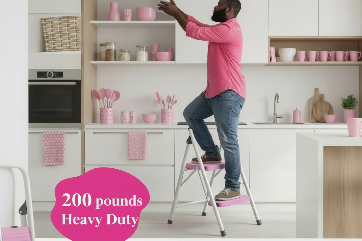 Cute Pink Step Stool