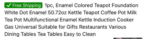 Polka dot tea kettle