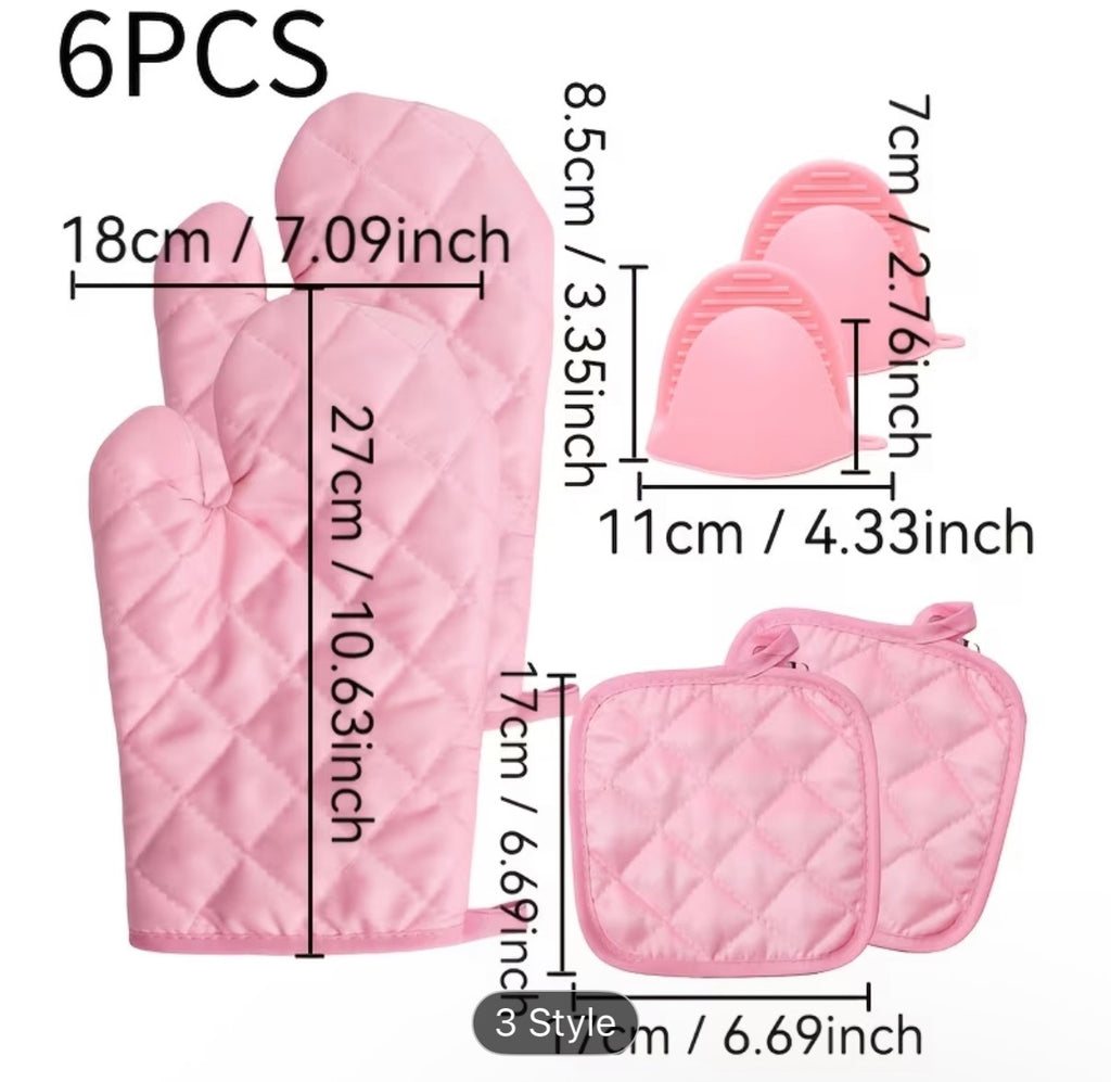 Classic Quilted Oven Mitts