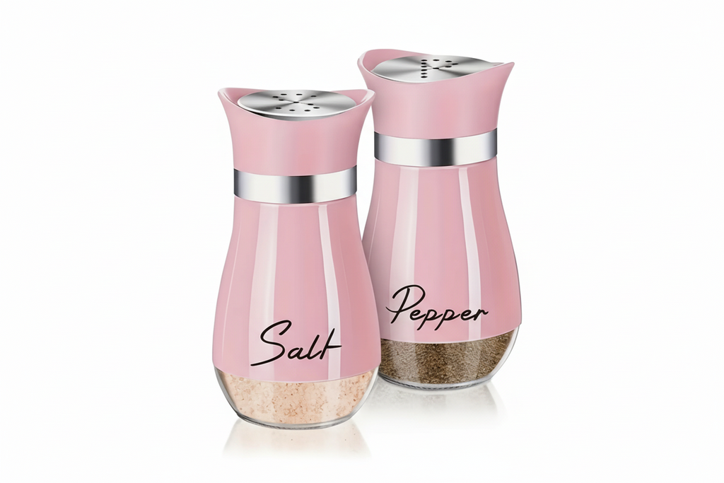 Pink Salt and Pepper Shaker Set