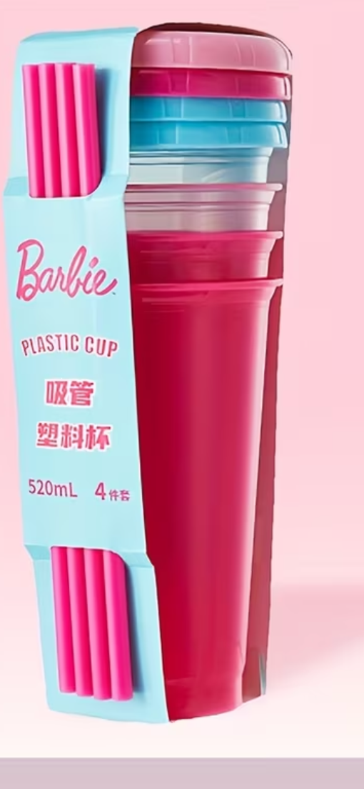 Cute pink Barbie Cup set